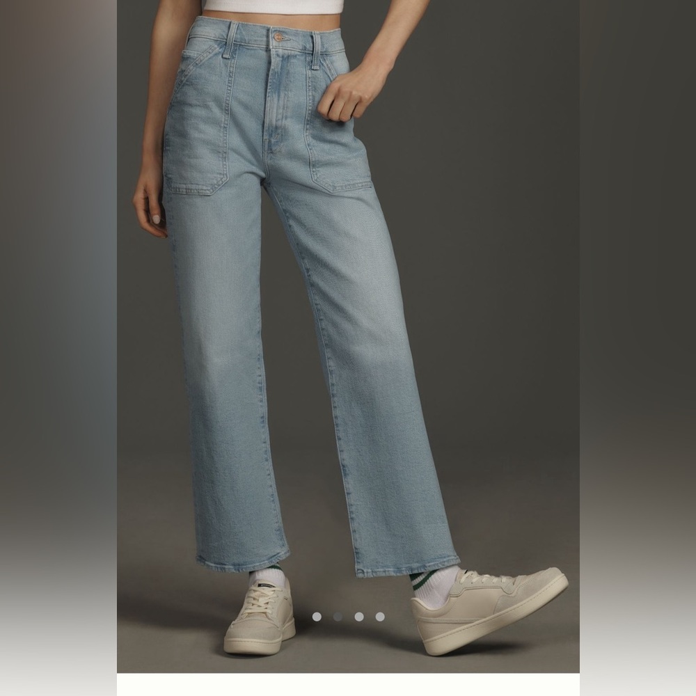 NWT MOTHER The Patch Rambler High Rise Jeans 28